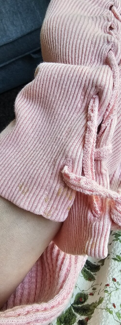 Free People FP One Lace Up Sleeve Thermal Top Pink XL - Picture 8 of 8